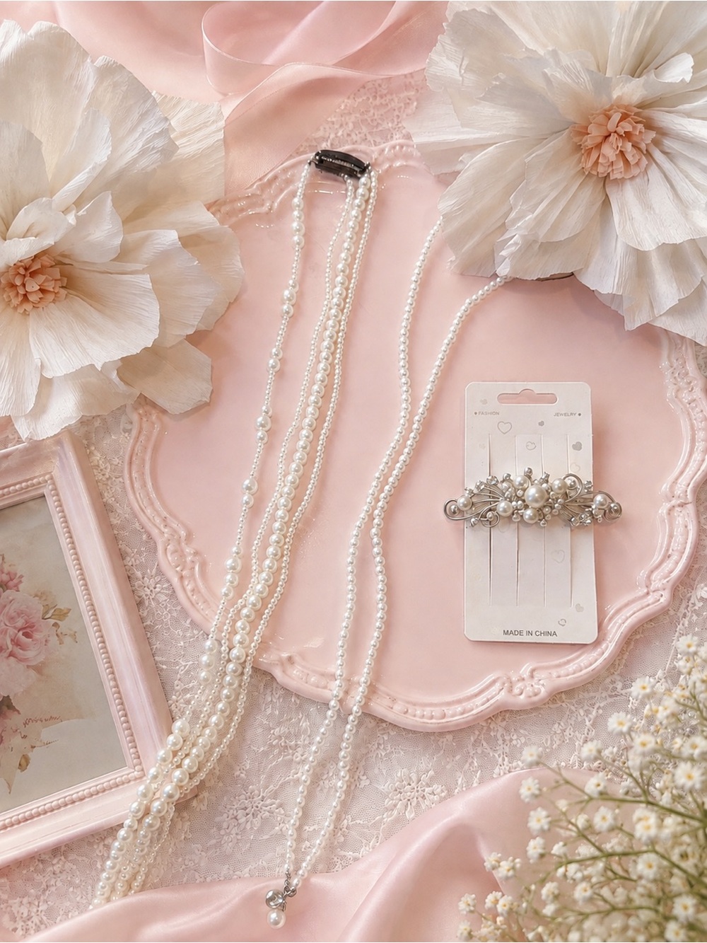 Elegant Pearl Hair Accessory Set
